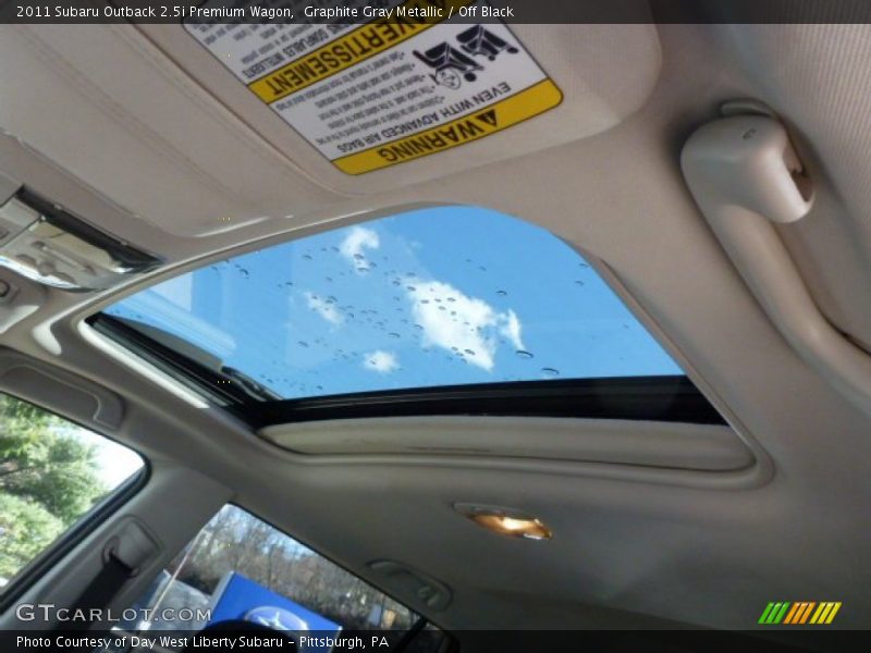 Graphite Gray Metallic / Off Black 2011 Subaru Outback 2.5i Premium Wagon