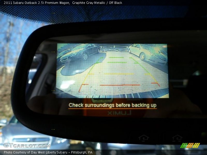 Graphite Gray Metallic / Off Black 2011 Subaru Outback 2.5i Premium Wagon