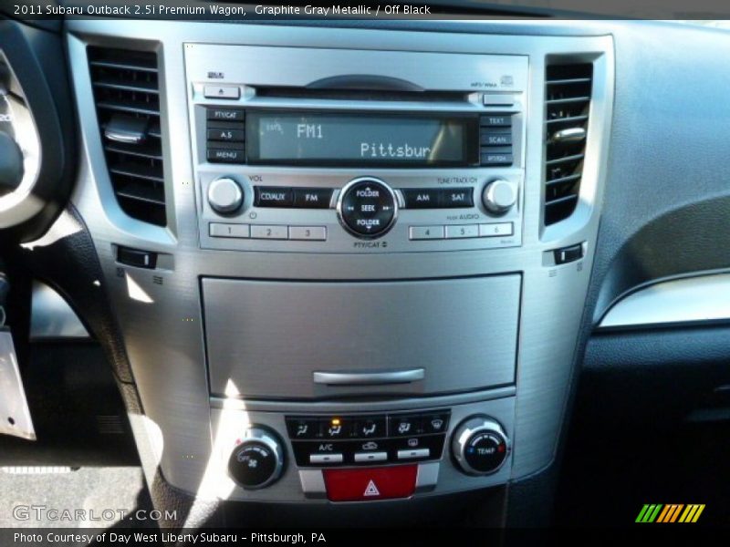 Graphite Gray Metallic / Off Black 2011 Subaru Outback 2.5i Premium Wagon