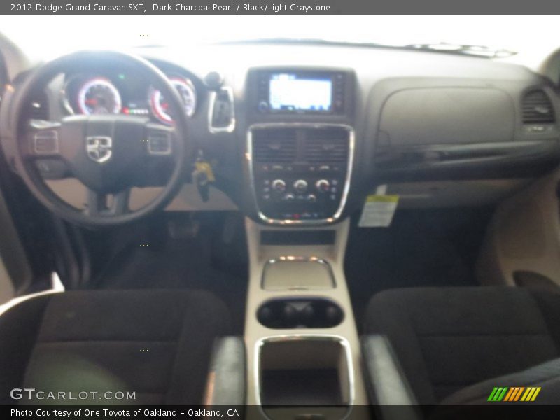 Dark Charcoal Pearl / Black/Light Graystone 2012 Dodge Grand Caravan SXT