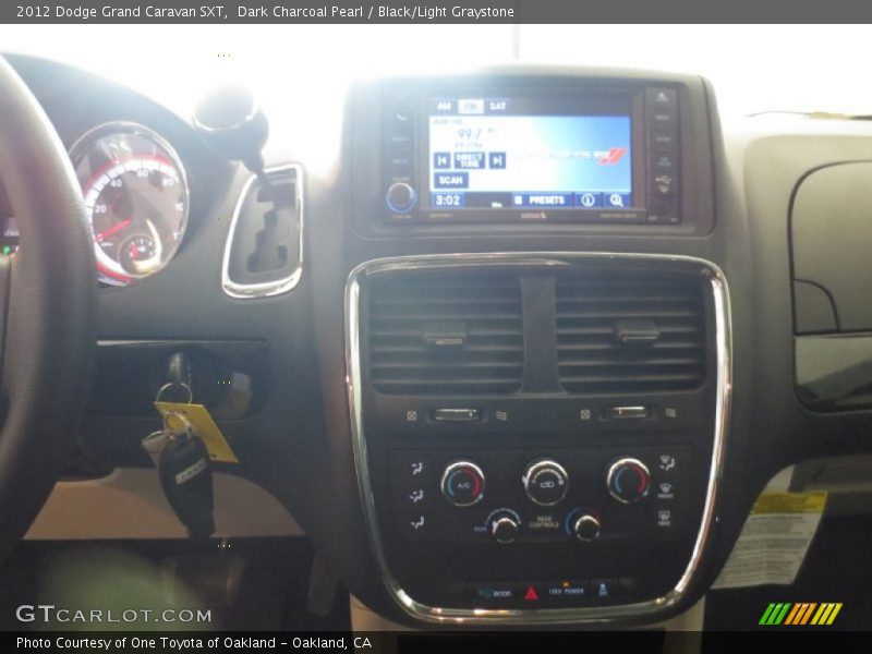 Dark Charcoal Pearl / Black/Light Graystone 2012 Dodge Grand Caravan SXT