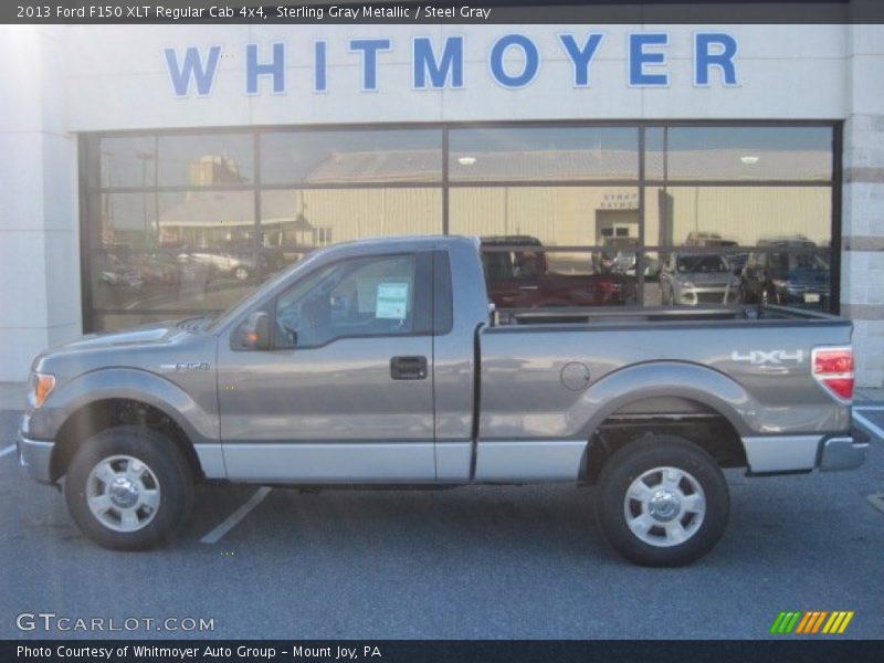 Sterling Gray Metallic / Steel Gray 2013 Ford F150 XLT Regular Cab 4x4