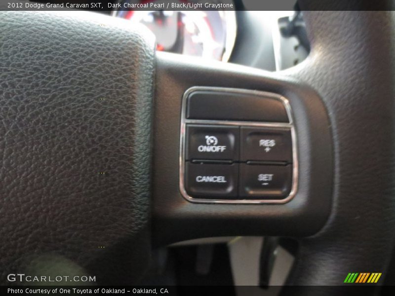 Dark Charcoal Pearl / Black/Light Graystone 2012 Dodge Grand Caravan SXT