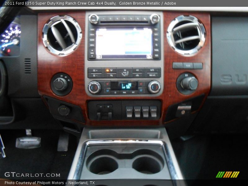 Golden Bronze Metallic / Adobe 2011 Ford F350 Super Duty King Ranch Crew Cab 4x4 Dually