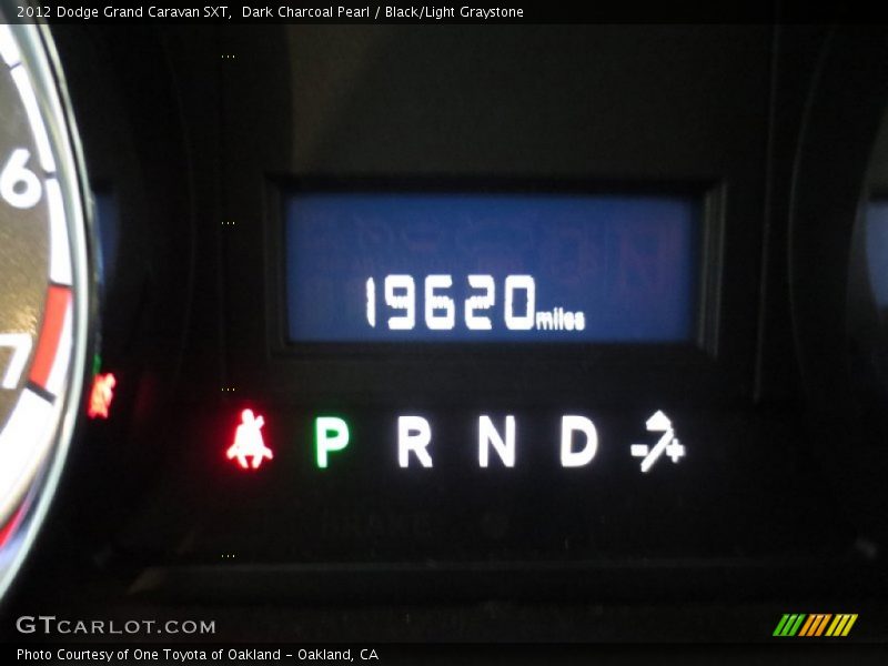 Dark Charcoal Pearl / Black/Light Graystone 2012 Dodge Grand Caravan SXT