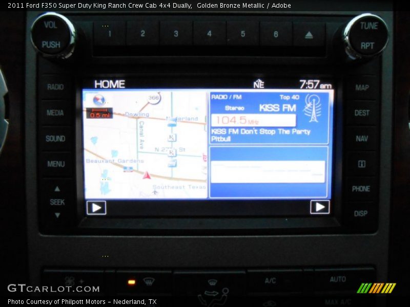 Golden Bronze Metallic / Adobe 2011 Ford F350 Super Duty King Ranch Crew Cab 4x4 Dually