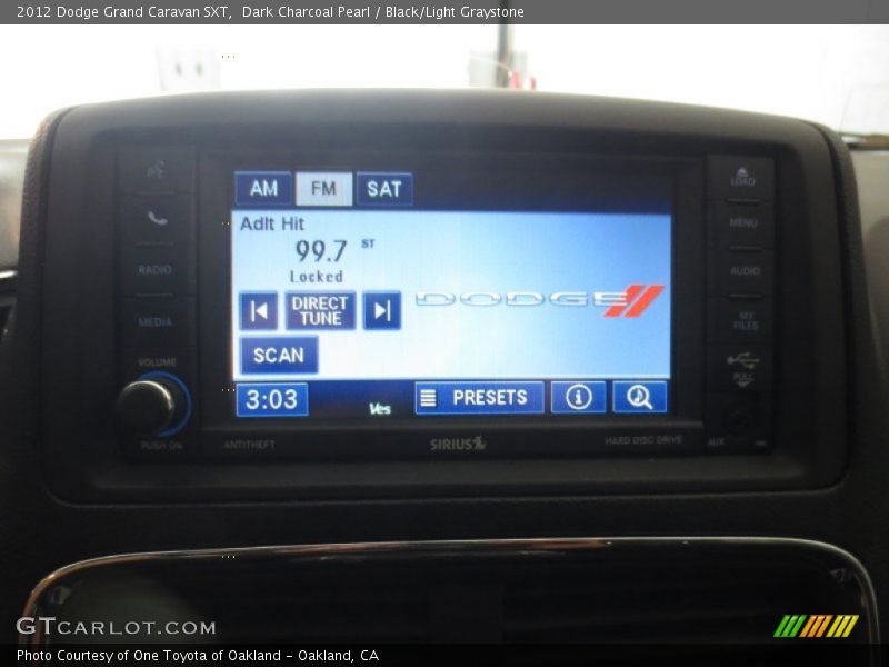 Dark Charcoal Pearl / Black/Light Graystone 2012 Dodge Grand Caravan SXT