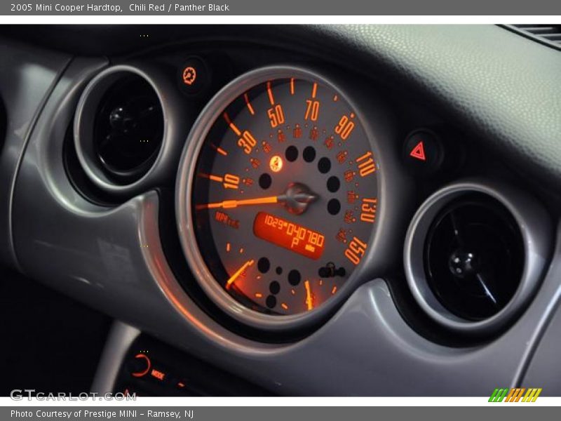 Chili Red / Panther Black 2005 Mini Cooper Hardtop