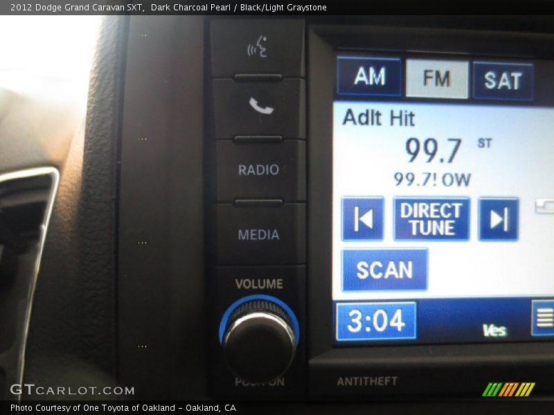 Dark Charcoal Pearl / Black/Light Graystone 2012 Dodge Grand Caravan SXT