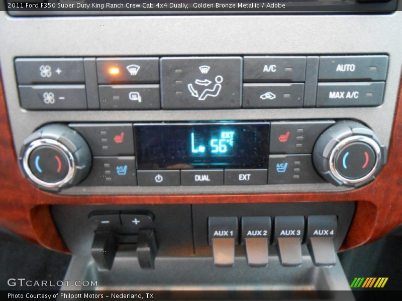 Golden Bronze Metallic / Adobe 2011 Ford F350 Super Duty King Ranch Crew Cab 4x4 Dually