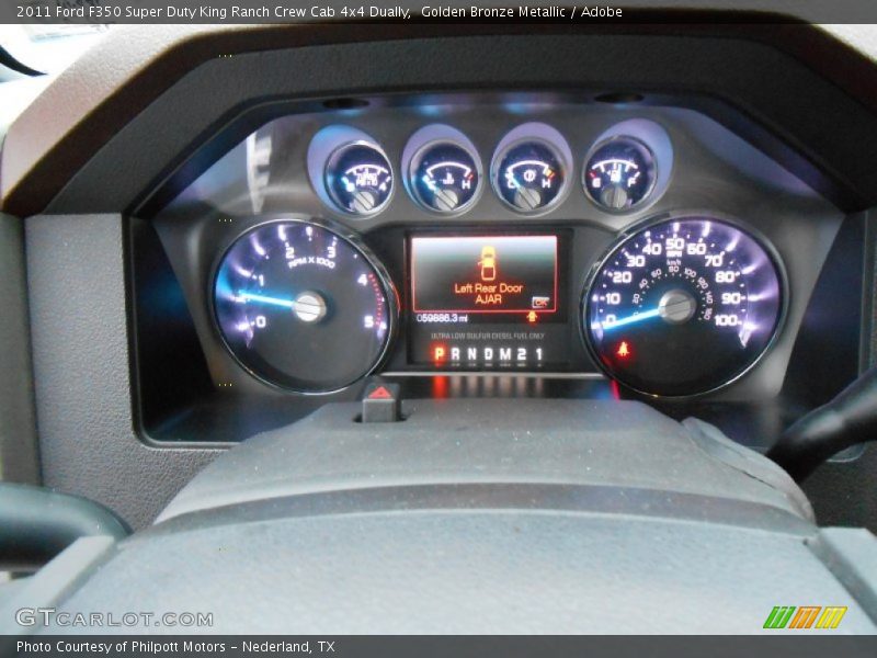 Golden Bronze Metallic / Adobe 2011 Ford F350 Super Duty King Ranch Crew Cab 4x4 Dually