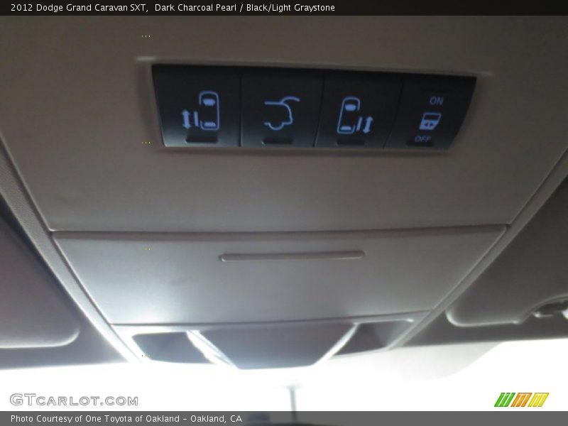 Dark Charcoal Pearl / Black/Light Graystone 2012 Dodge Grand Caravan SXT