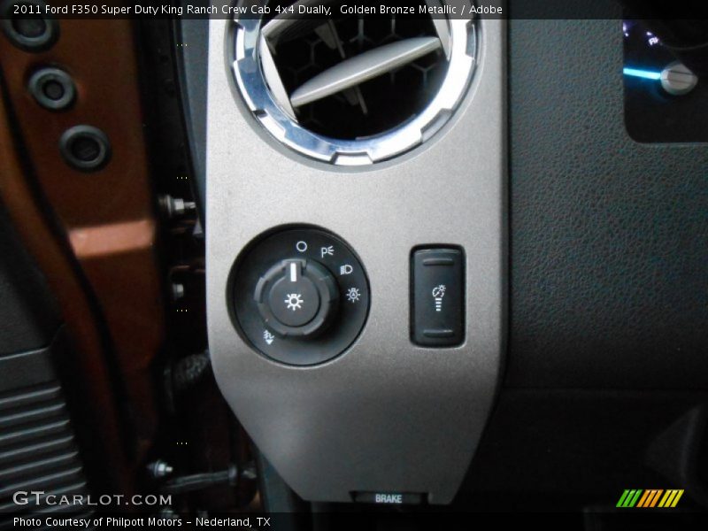 Golden Bronze Metallic / Adobe 2011 Ford F350 Super Duty King Ranch Crew Cab 4x4 Dually