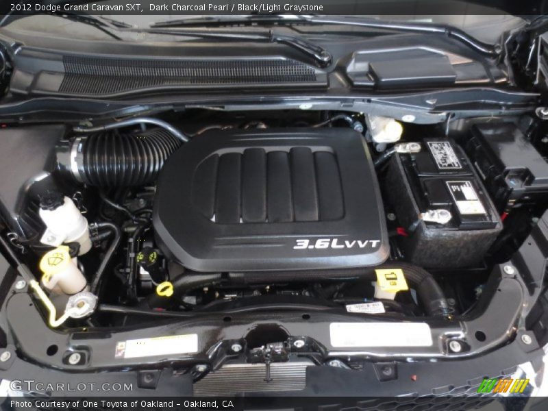 Dark Charcoal Pearl / Black/Light Graystone 2012 Dodge Grand Caravan SXT