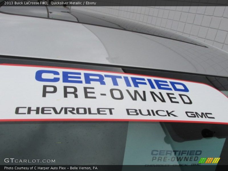 Quicksilver Metallic / Ebony 2013 Buick LaCrosse FWD