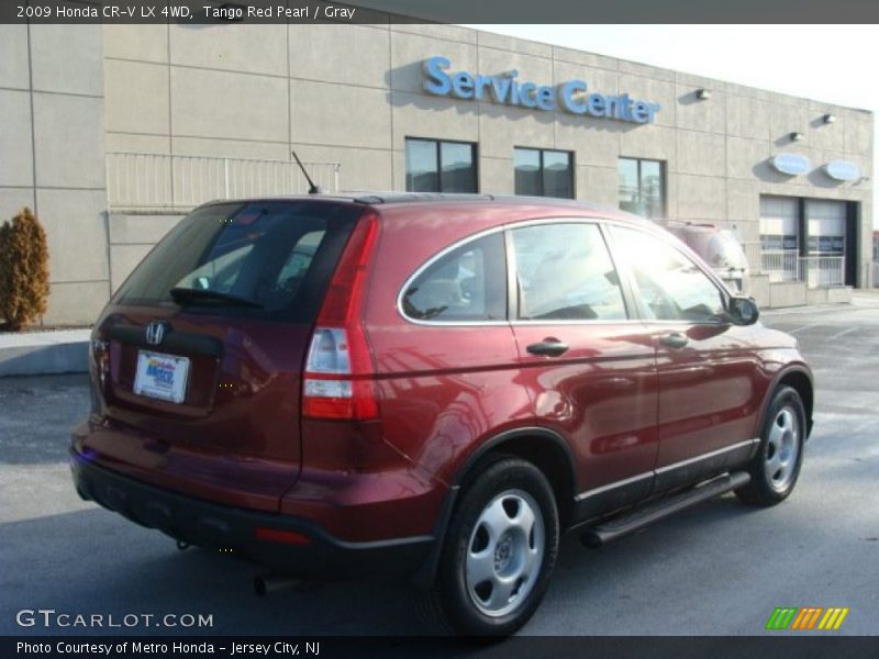 Tango Red Pearl / Gray 2009 Honda CR-V LX 4WD