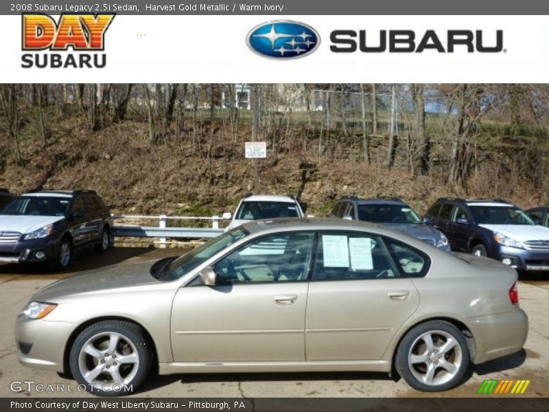 Harvest Gold Metallic / Warm Ivory 2008 Subaru Legacy 2.5i Sedan
