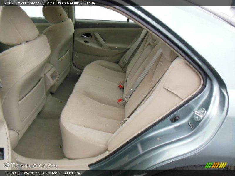 Rear Seat of 2007 Camry LE