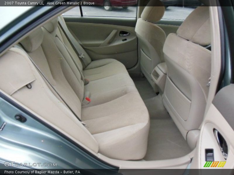 Rear Seat of 2007 Camry LE