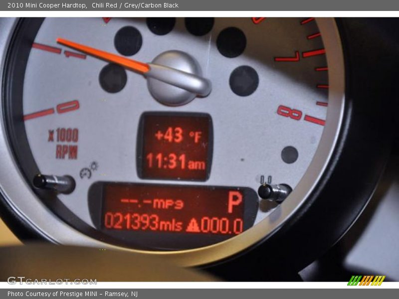 Chili Red / Grey/Carbon Black 2010 Mini Cooper Hardtop
