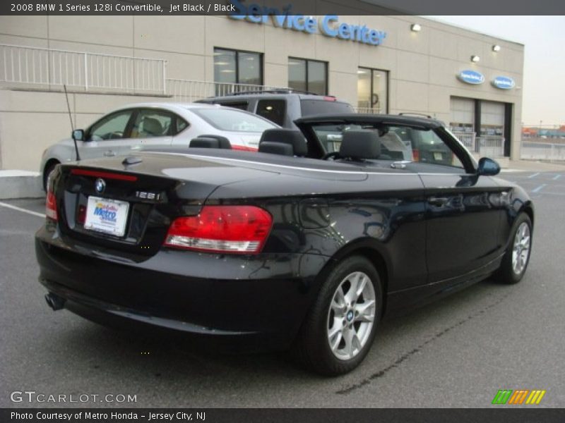 Jet Black / Black 2008 BMW 1 Series 128i Convertible
