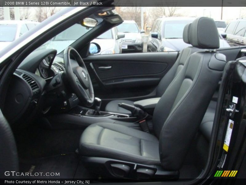 Jet Black / Black 2008 BMW 1 Series 128i Convertible