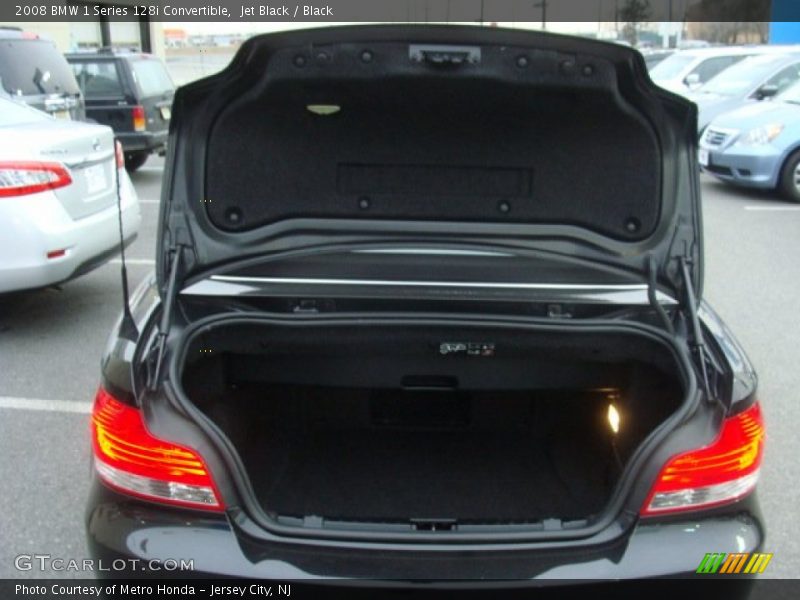 Jet Black / Black 2008 BMW 1 Series 128i Convertible