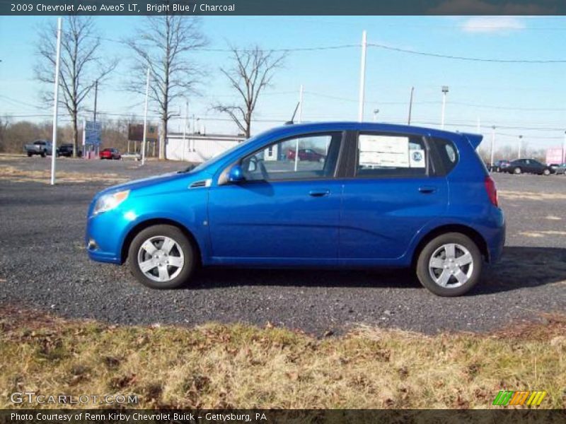 Bright Blue / Charcoal 2009 Chevrolet Aveo Aveo5 LT