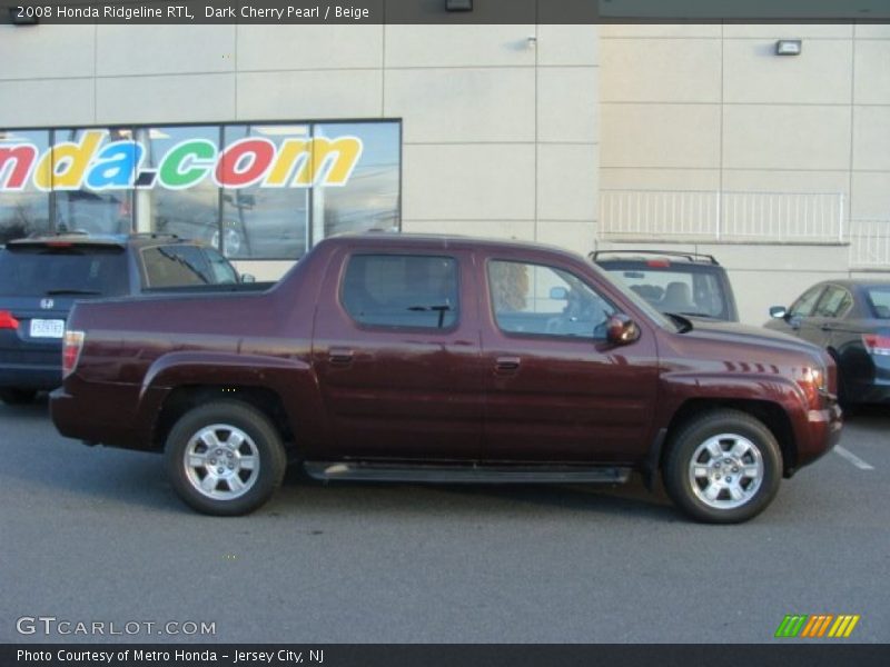 Dark Cherry Pearl / Beige 2008 Honda Ridgeline RTL
