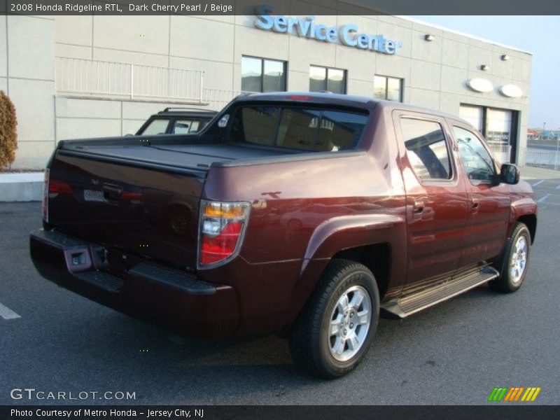 Dark Cherry Pearl / Beige 2008 Honda Ridgeline RTL