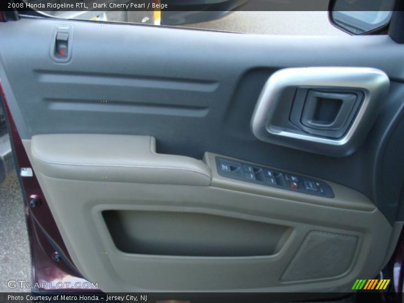 Dark Cherry Pearl / Beige 2008 Honda Ridgeline RTL