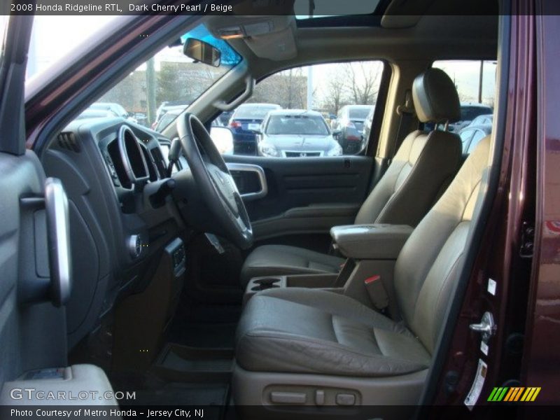 Dark Cherry Pearl / Beige 2008 Honda Ridgeline RTL