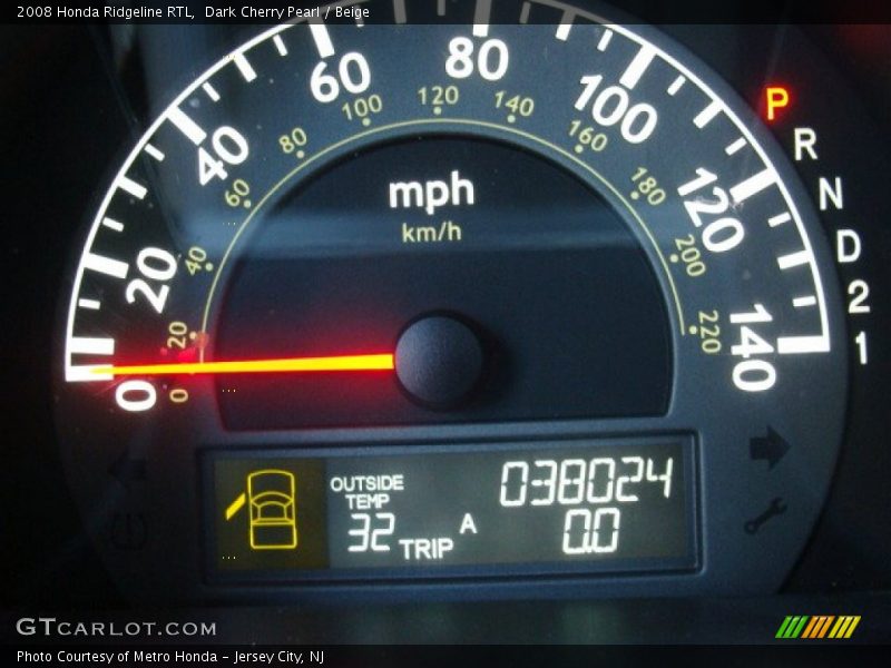 Dark Cherry Pearl / Beige 2008 Honda Ridgeline RTL