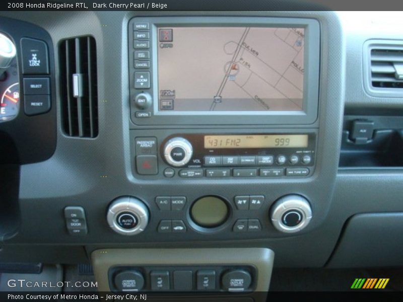 Dark Cherry Pearl / Beige 2008 Honda Ridgeline RTL