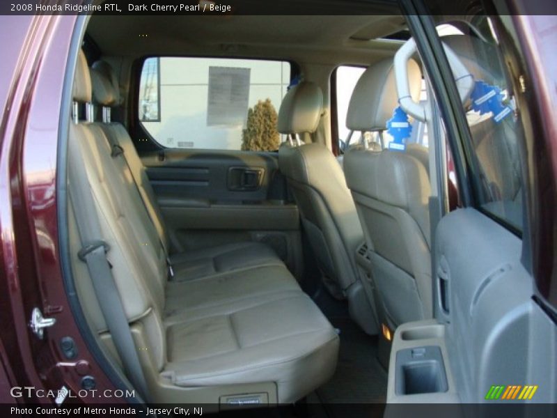 Dark Cherry Pearl / Beige 2008 Honda Ridgeline RTL