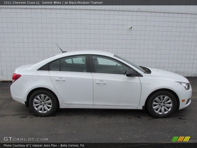 Summit White / Jet Black/Medium Titanium 2011 Chevrolet Cruze LS