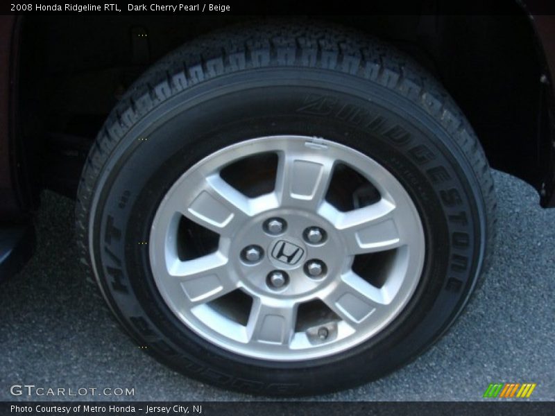 Dark Cherry Pearl / Beige 2008 Honda Ridgeline RTL