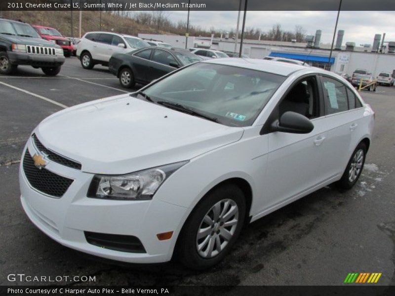 Summit White / Jet Black/Medium Titanium 2011 Chevrolet Cruze LS