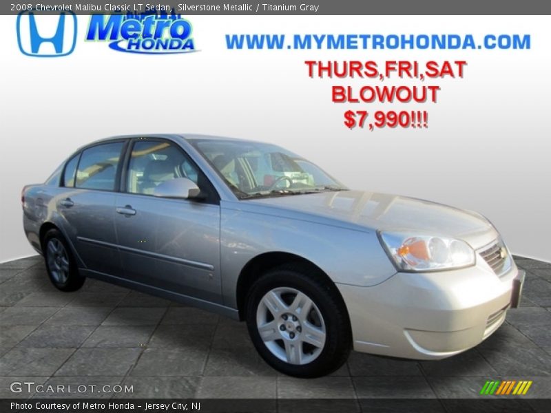Silverstone Metallic / Titanium Gray 2008 Chevrolet Malibu Classic LT Sedan