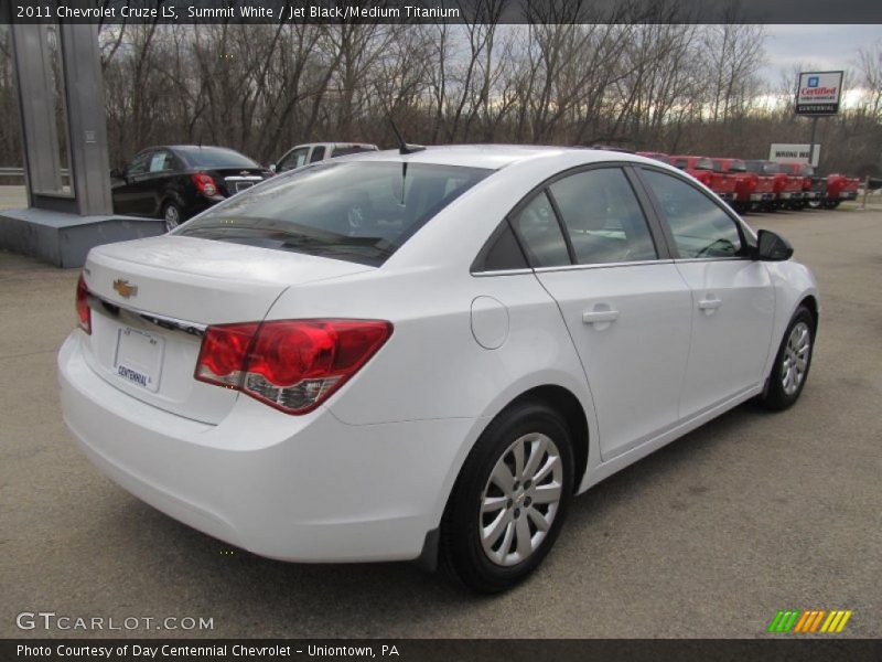 Summit White / Jet Black/Medium Titanium 2011 Chevrolet Cruze LS