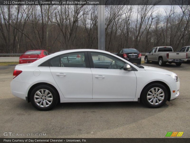 Summit White / Jet Black/Medium Titanium 2011 Chevrolet Cruze LS