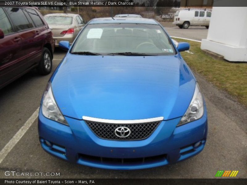 Blue Streak Metallic / Dark Charcoal 2007 Toyota Solara SLE V6 Coupe
