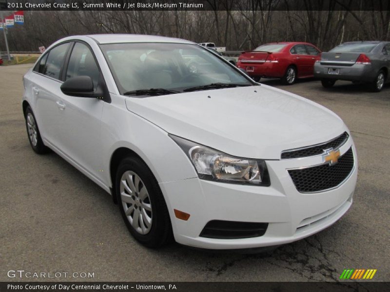 Summit White / Jet Black/Medium Titanium 2011 Chevrolet Cruze LS