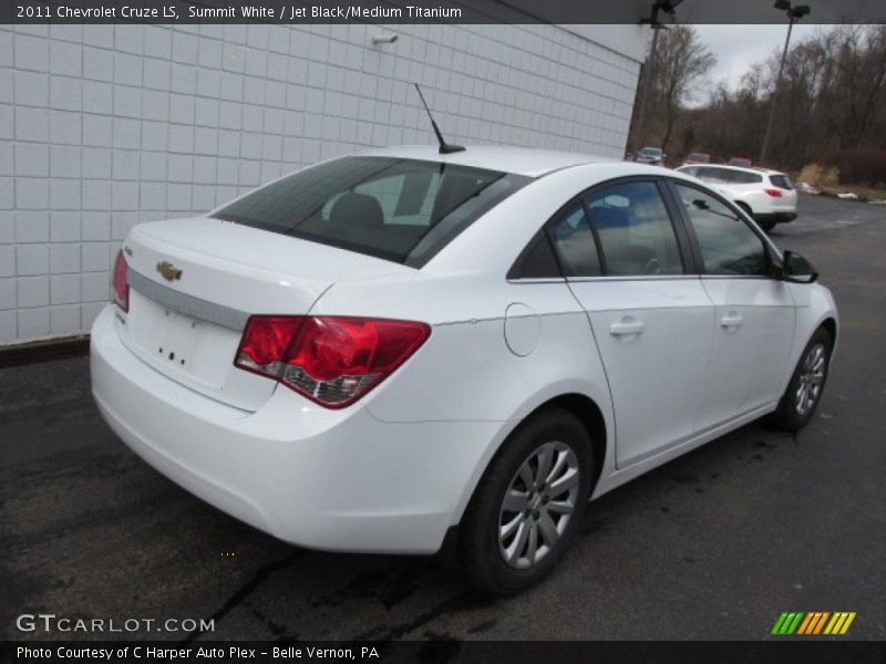 Summit White / Jet Black/Medium Titanium 2011 Chevrolet Cruze LS