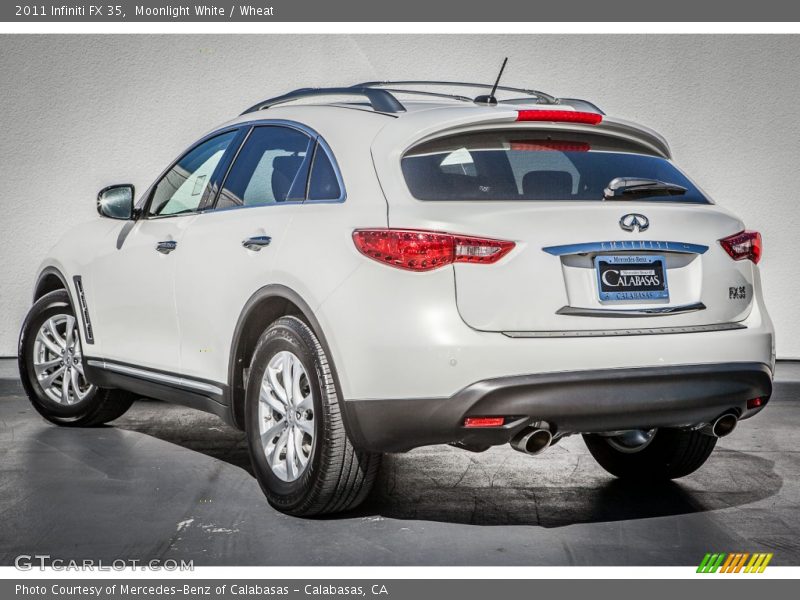 Moonlight White / Wheat 2011 Infiniti FX 35