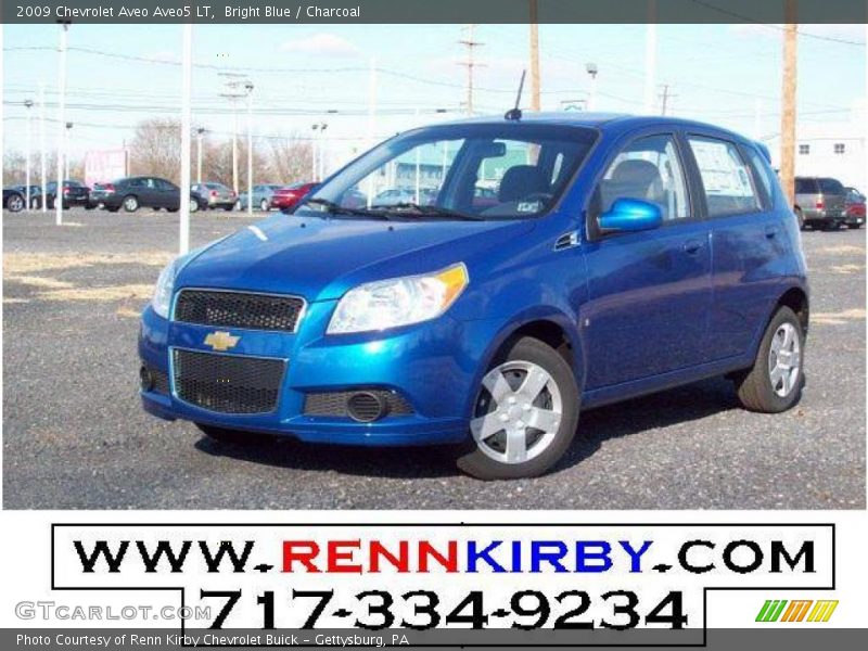 Bright Blue / Charcoal 2009 Chevrolet Aveo Aveo5 LT