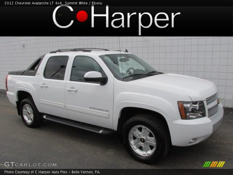 Summit White / Ebony 2012 Chevrolet Avalanche LT 4x4