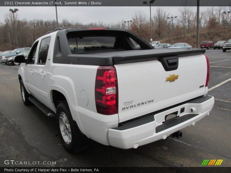 Summit White / Ebony 2012 Chevrolet Avalanche LT 4x4
