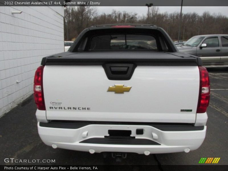 Summit White / Ebony 2012 Chevrolet Avalanche LT 4x4