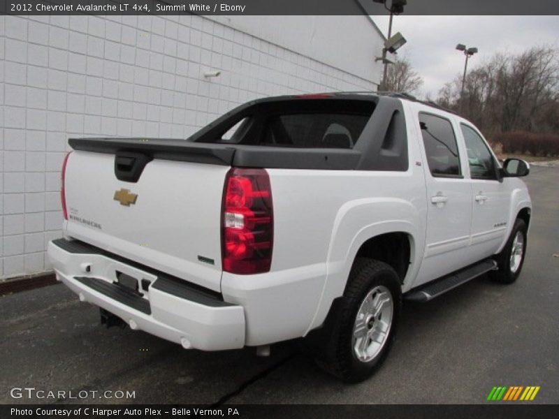 Summit White / Ebony 2012 Chevrolet Avalanche LT 4x4